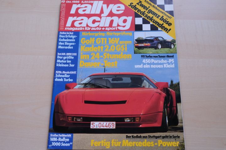Deckblatt Rallye Racing (10/1986)